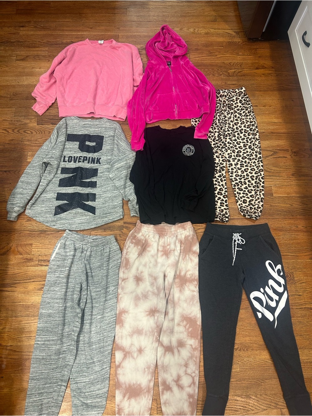 Pink Victoria's Secret Sweatshirts and Pants Set. Womens size XS